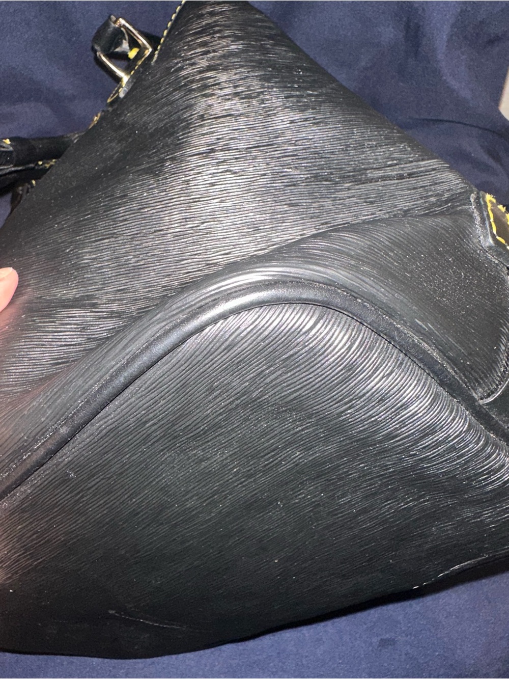 Dooney & Bourke Black Coated Canvas/ Leather Trim Bucket Bag *NO STRAP* - Picture 6 of 9